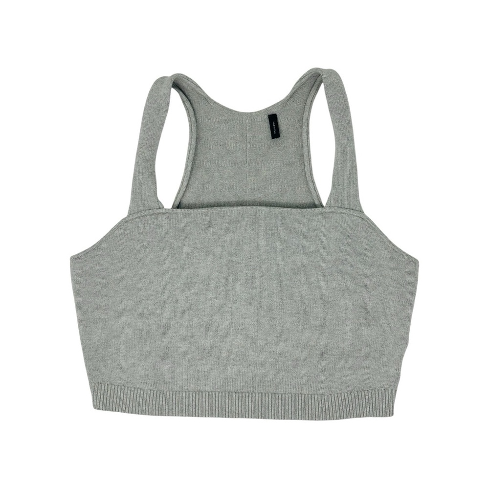 Revolve Theory Cropped Tank Size Medium Clean Cotton Cashmere Blend Heather Grey